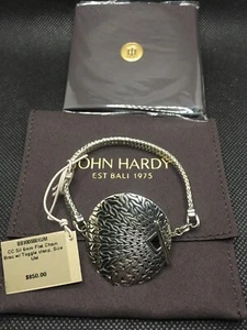 $850 JOHN HARDY Cadena Clásica de Plata Esterlina 6mm Cadena Plana Pulsera M - Imagen 1 de 4