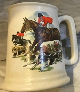 Taza de caza Fox Hunt Stein loza #4 - Imagen 1 de 4