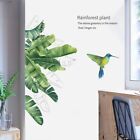 Beautiful Green Leaves Wall Sticker Moisture proof Decal for Office and Kitchen