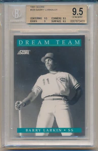 1991 Score Barry Larkin (HOF) (Dream Team) (#888) (Subs 1-9/3-9.5's) BGS 9.5 - Picture 1 of 1