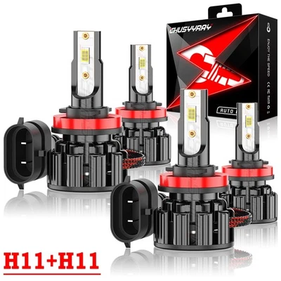 Kit de 4x bombillas LED de haz alto y bajo 6000 k para Pontiac GTO 2004 2005 2006 Foto 1 de 4