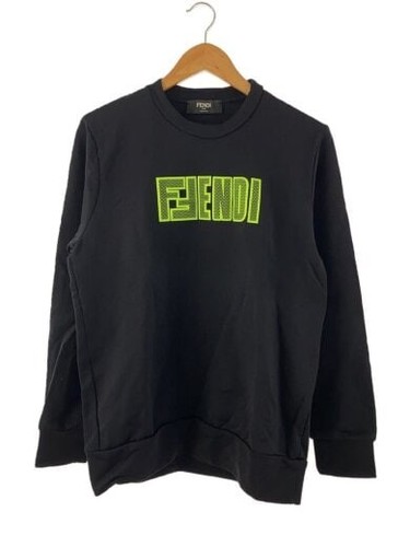 FENDI Felpa M Nylon BLK Plain