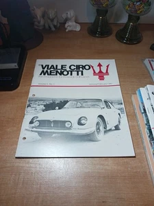 Viale Ciro Menotti Maserati Magazine Jan / Feb 1981 Like New Vol. 5 No. 1 - Imagen 1 de 4