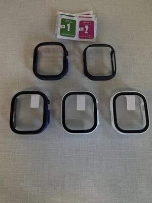 Fundas para reloj Apple Ultra 2 - fibra de carbono, azul marino y blanco Foto 1 de 4