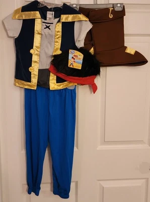 Disney Store Jake And The Neverland Pirates Costume Size 4T Halloween Outfit - Image 1 of 4