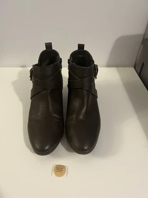 Botas de tornozelo femininas Style & Co. marrom Harperr tamanho. 8M - Imagem 1 de 4