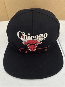 Vintage 90s Chicago Bulls Faded Snapback Bar Plain Logo Twins Sports Specialties - Bild 1 von 6