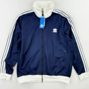Adidas Original Beckenbauer Jacke Navy Weiß Track Top Herren Gr. XL II5763 Neu mit Etikett - Bild 1 von 6
