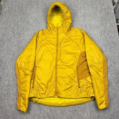 REI Co-op Primaloft Jacket Mens M Yellow Insulated Puffer Full Zip Hooded Hiking - Image 1 of 4