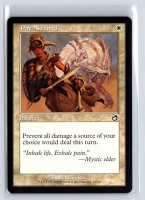 PAY NO HEED - Torment – MTG Magic the Gathering Card - Common - Image 1 of 4