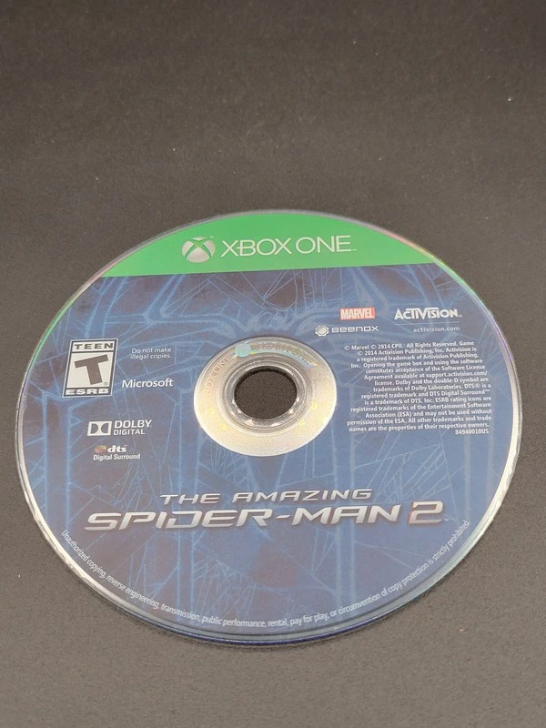 惊人的蜘蛛侠 2 - Xbox One - 正品 - 散装光盘 - NTSC/美国 — 第 1/1 张图片
