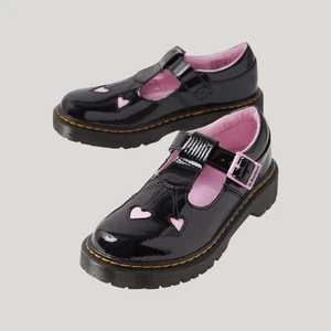 Dr. Doc Martens Airwair Bex Herz T-Bar Mary Jane's Mädchen Größe 2 Neu im Karton - Bild 1 von 10
