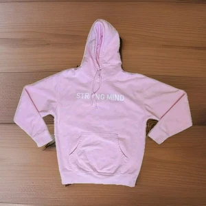Strong Mind Apparel Womens Size L Pink Hoodie Sweatshirt Independent Trading Co - Picture 1 of 9