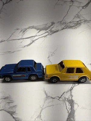 Vintage Tootsie Toys Lot Of 2 Cars  Rabbit & Reliant K - Image 1 of 4