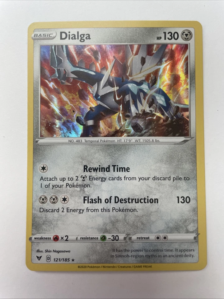 Dialga 121/185 - Swsh04: Vivid Voltage Holo (NM)  - Image 1 of 2