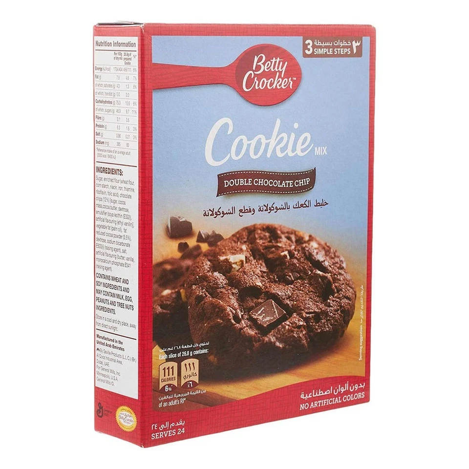 ⭐ENVÍO RÁPIDO⭐ PAQUETE DE 2 X Betty Crocker Doble Chocolate Chip 496g Foto 1 de 1