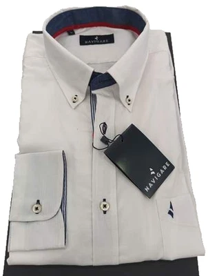 NVE3028 CAMICIA UOMO IN COTONE MANICA LUNGA NAVIGARE - Immagine 1 di 4