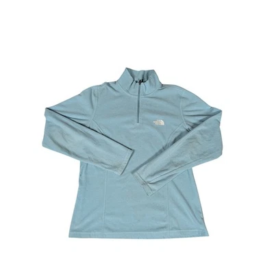 The North Face Fleece Pullover Quarter Zip Women's Top Blue Lightweight - Image 1 of 4