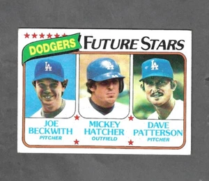 Joe Beckwith/Mickey Hatcher/Dave Patterson Dodgers Future Stars 1980 Topps #679 - Imagen 1 de 2