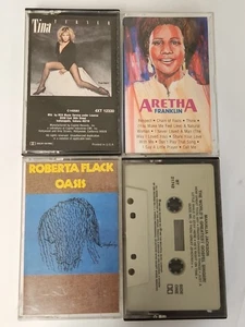 VINTAGE CASSETTE TAPE LOT 4, TINA TURNER PRIVATE DANCER 1984, ARETHA FRANKLIN, & - Picture 1 of 9