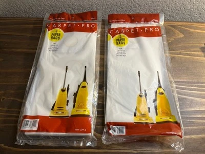 Carpet Pro CPP-3 Paper Vacuum Bags, 4 Bags New & Open Packages Genuine OEM - Image 1 of 4