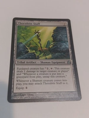 1x MTG Thornbite Staff Morningtide LP  - Image 1 of 2