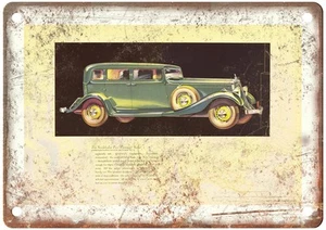 1933 Studebaker Vintage Auto Ad Retro Look Metal Sign AN3829 - Picture 1 of 2