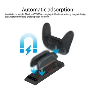 3 in 1 Charging Base for Joycon and Pro Controllers for Nintendo For Switch2 - Afbeelding 1 van 9