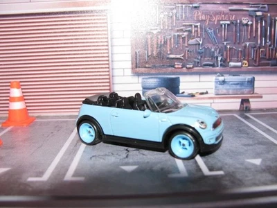 2025 Matchbox 2010 Mini Cooper S Cabrio - Blue, w/Real Riders Wheel Swap - Image 1 of 4