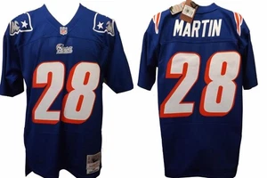 New 1996 Curtis Martin #28 Patriots Mens 2XL 2XLarge Mitchell & Ness Jersey $150 - Picture 1 of 12