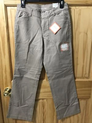 DOCKERS - WOMEN - KHAKI PANTS - BROWN - SIZE 6P Medium (TW-3868) - Image 1 of 4