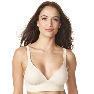 Warners Elements Bliss Smoothi Seam Band Wireless Bra Butters RM3741A Sz.38D,40B - Image 1 of 4