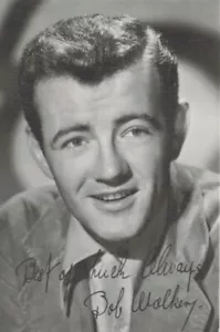 Robert Walker Actor Signed Photograph Print B&W Vintage - Picture 1 of 2