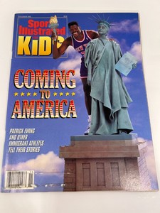 SPORTS ILLUSTRATED FOR KIDS MAGAZINE (NOVEMBER 1992) w/UNCUT CARD SHEET EWING