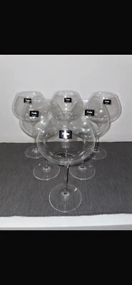 Set 6 Calici Vino Burgundy In Cristallo - Immagine 1 di 4