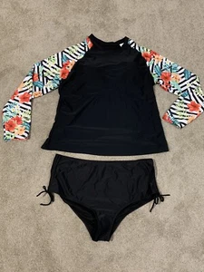 Daci Rash Guard Long Sleeve Swimsuit Women's 22W UPF 50 Swim Shirt Bathing Suit - Picture 1 of 22