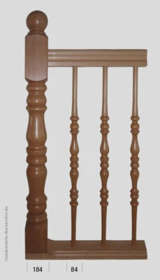 HOLZDREHTEILE GUNTER WARKENTHIN Treppenpfosten Geländer Holz Balkongeländer Holzgeländer Pfosten Buche Treppe