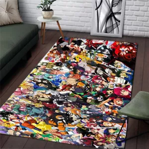 Anime carpet japanese anime rug Cartoon Print Characters movie decor Floor Mat - Picture 1 of 13
