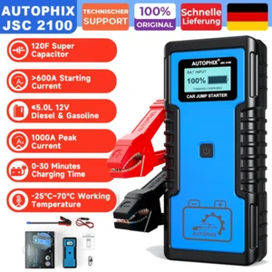 AUTOPHIX KFZ Starthilfe 12V Jump Starter Ladegerät Booster Powerbank 1000A DE - Bild 1 von 10