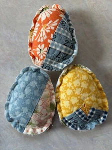 Antique Vintage Old Easter Eggs from Quilts - Picture 1 of 2