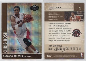 2008-09 Topps Co-Signers Bronze Hyper /50 Chris Bosh #4 HOF