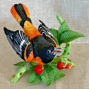 Vintage Lenox Garden Birds BALTIMORE ORIOLE Porcelain Figurine 1990 - Bild 1 von 7