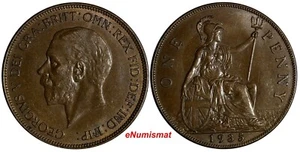 GREAT BRITAIN George V (1910-1936) Bronze 1935 1 Penny KM#838 (15 443) - Picture 1 of 3