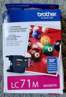 Brother LC71M Magenta Ink Cartridge (300 Page Yield) - Expired 9/2013 - Image 1 of 3