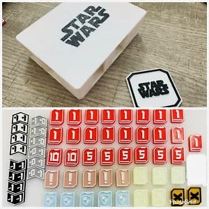 New 57pc Token Set w/Free White Case- Star Wars Unlimited TCG Card Game Counters - Picture 1 of 5