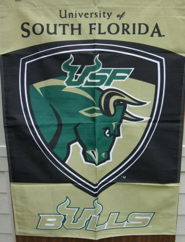 South Florida Bulls DOUBLE SIDED 28 x 40 BANNER ! FREE SHIPPING ! VINTAGE DESIGN Cover