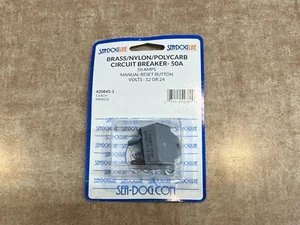 Sea-Dog 420845-1 50A 50 amp Resettable Circuit Breaker 12v 24V - Picture 1 of 2