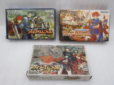 GBA Fire Emblème Seima Non Kouseki, Fuuin & Rekka Ken 3Games W / Boîte Japon Fe - Photo 1/4
