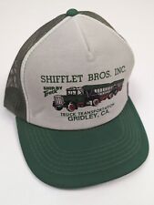 Vtg Gridley California Transportation Trucking Snapback Trucker Hat Cap Mesh 
