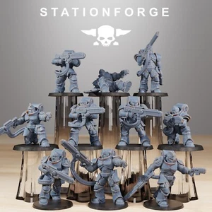 Exterminators - Socratis Stationforge - 10 Figuren Set - 28mm Tabletop - Bild 1 von 7